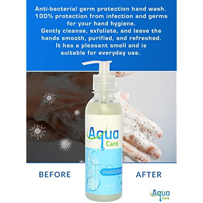 Aqua Care ANTIBACTERIAL HAND WASH 240ML ORIGINAL - Image 3